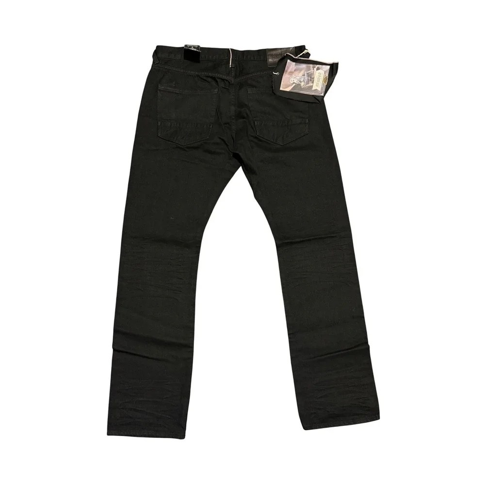 PRPS Goods & Co Demon Black Japanese Selvedge Denim Jeans Mens 38 Slim Straight